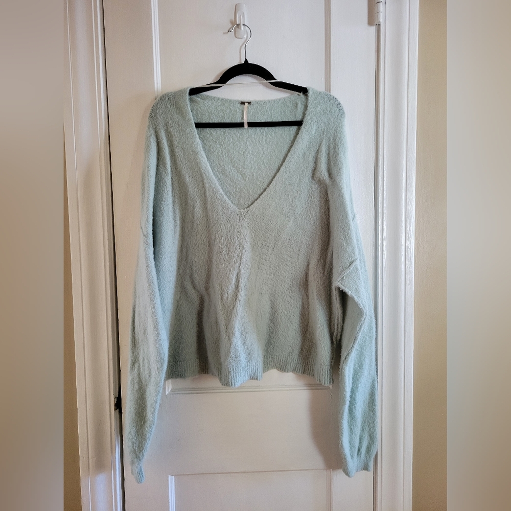 Free People Mint Oversized Sweater Women's Size L